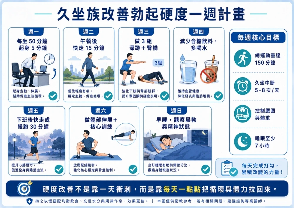 男性運動規劃示意圖